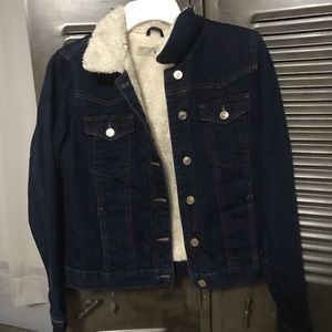 Fur-lined Jean Jacket